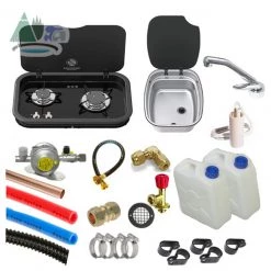 Thetford Argent Sink & Topline 165 Hob Campervan Conversion Kit 1 -Kitchen Equipment Sales 165 argent silver bh 77017.1628164932