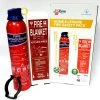 JacTone Home & Leisure Fire Safety ABC + SQ Pack -Kitchen Equipment Sales 600g ABC Aerosol 1 x 1m Fire Blanket 50756.1456160055