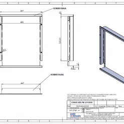 Webasto Cruise Elegance Flush Fitting Caravan Fridge Frame -Kitchen Equipment Sales 65frame 29407.1478687412