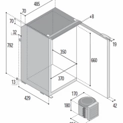Vitrifrigo C95L 12/24v Boat & Caravan Compressor Fridge -Kitchen Equipment Sales 776 2 l 12746.1533029096