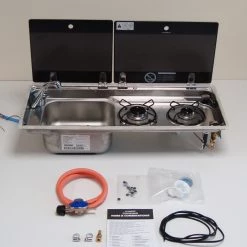 Dometic Smev 9722 Campervan Caravan Sink Hob Combi and Gaz Installation Kit