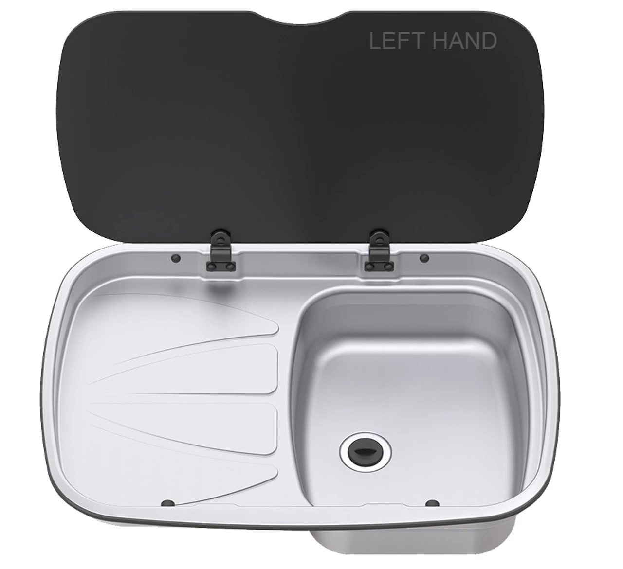 Spinflo Argent Caravan Sink & Drainer with Seal & Siphon 4 Spinflo Argent Caravan Sink & Drainer with Seal & Siphon - Image 2