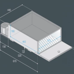 Vitrifrigo BRK35 12/24v Caravan Motorhome and Campervan Drawer Fridge -Kitchen Equipment Sales BRKdims 27618.1490783509