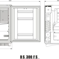 Dometic Silencio DS300 Minicool Silent Fridge 15 Dometic Silencio DS300 Minicool Silent Fridge -Kitchen Equipment Sales DS300 FS dimension 27 04990.1515157381