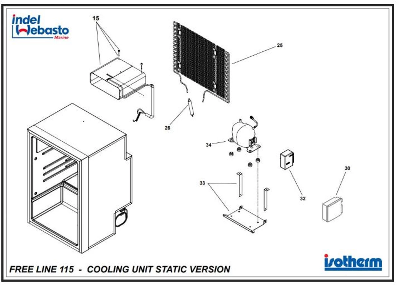 Webasto Freeline Elegance 115L Compressor Caravan Motorhome Fridge 5 Webasto Freeline Elegance 115L Compressor Caravan Motorhome Fridge - Image 3