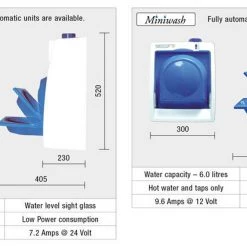 Eberspacher Miniwash and Handiwash Campervan Wash Station -Kitchen Equipment Sales Handidims 85896.1576145062