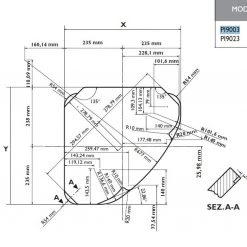 Dometic-Smev PI9003 Triangular Caravan 3 Burner Hob -Kitchen Equipment Sales PI 9003 DIMS 48069.1553512781