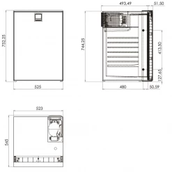 Webasto Cruise Elegance CR130 12 24v Caravan & Motorhome Fridge -Kitchen Equipment Sales Web110 49755.1584089986