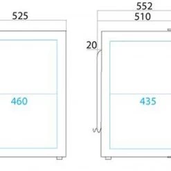 Vitrifrigo C130L 2 Way Boat & Caravan Compressor Fridge -Kitchen Equipment Sales c130L dims 80622.1358340391