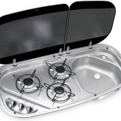 Dometic-Cramer HSG 3436 (Cramer Kombi) 3 Burner Caravan Combination Hob & Sink