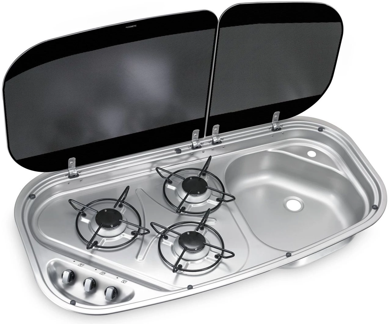 Dometic-Cramer HSG 3436 (Cramer Kombi) 3 Burner Caravan Combination Hob & Sink 3 Dometic-Cramer HSG 3436 (Cramer Kombi) 3 Burner Caravan Combination Hob & Sink