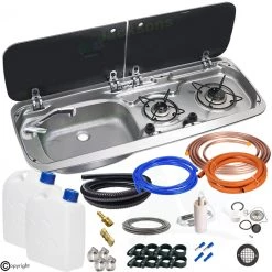 CAN FL1765 FL1766 Combi Hob and Sink Campervan Conversion Kit 1