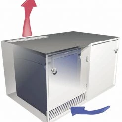 Dometic HiPro 4000 Vision Glass Door Mini Bar Fridge -Kitchen Equipment Sales ventilation hipro minibar desk 01868.1445513410